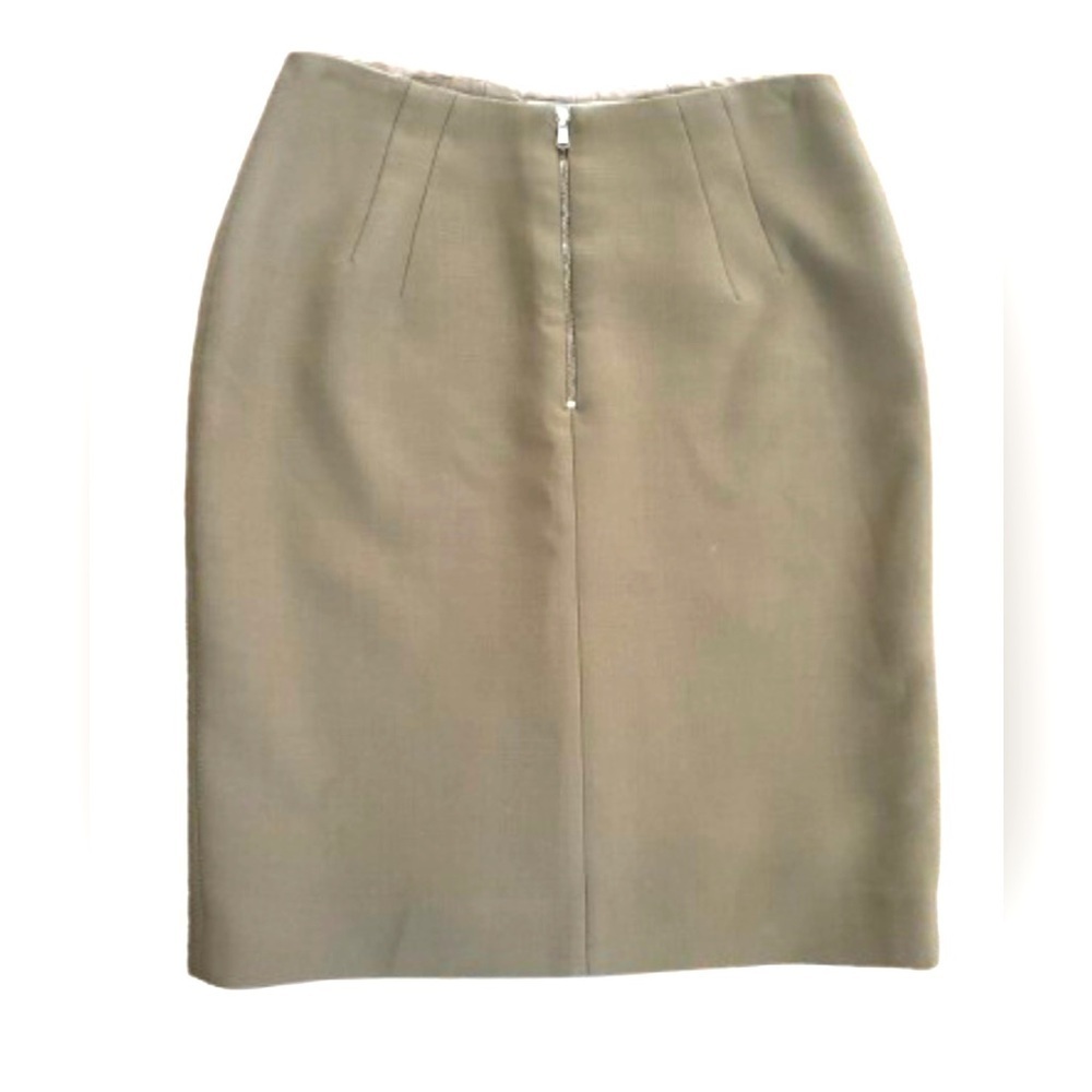 Dorothee Schumacher 100% virgn wool blnd lnd pencil skrt w bk vnt  SZ 12 luxury